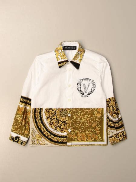 camicia versace bambino maschio